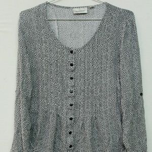 Avenue Women's Blouse Size 22 24 Plus Button Front